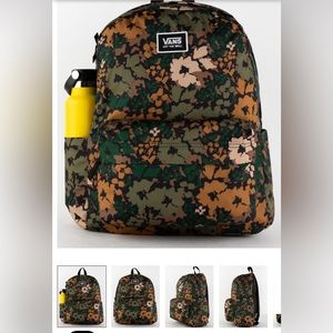 Vans Green Floral Backpack (new in packaging)